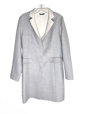 Cinzia Rocca Loro Piana Superfine Wool Coat Made in Italy Longline Jacket Sz 6